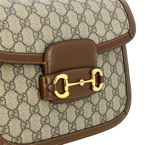 borsa a spalla gucci pelle e camoscio|Borsa a spalla in pelle scamosciata vintage, .